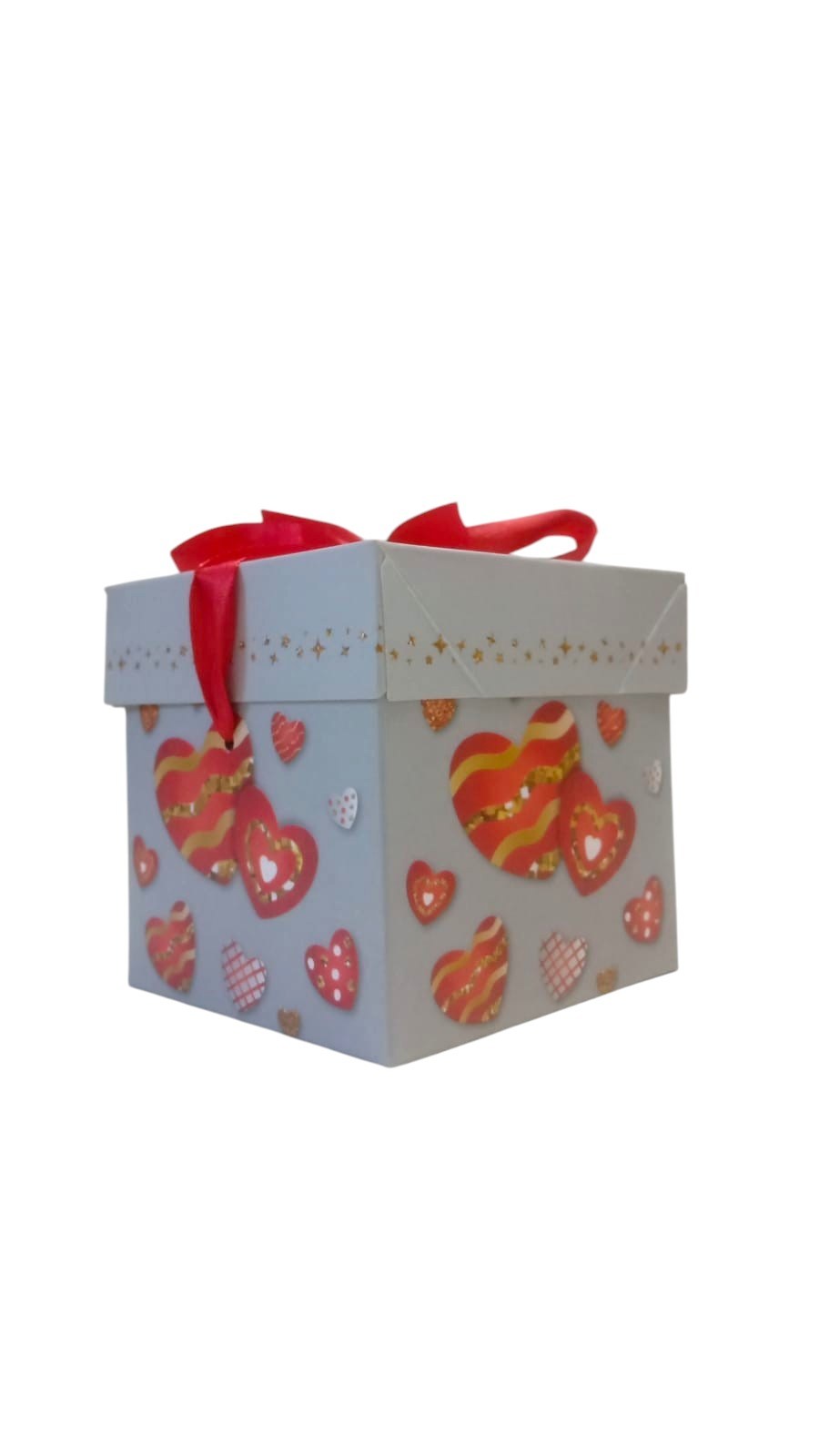 CAIXA CUBO CORA�AO 10X10X10